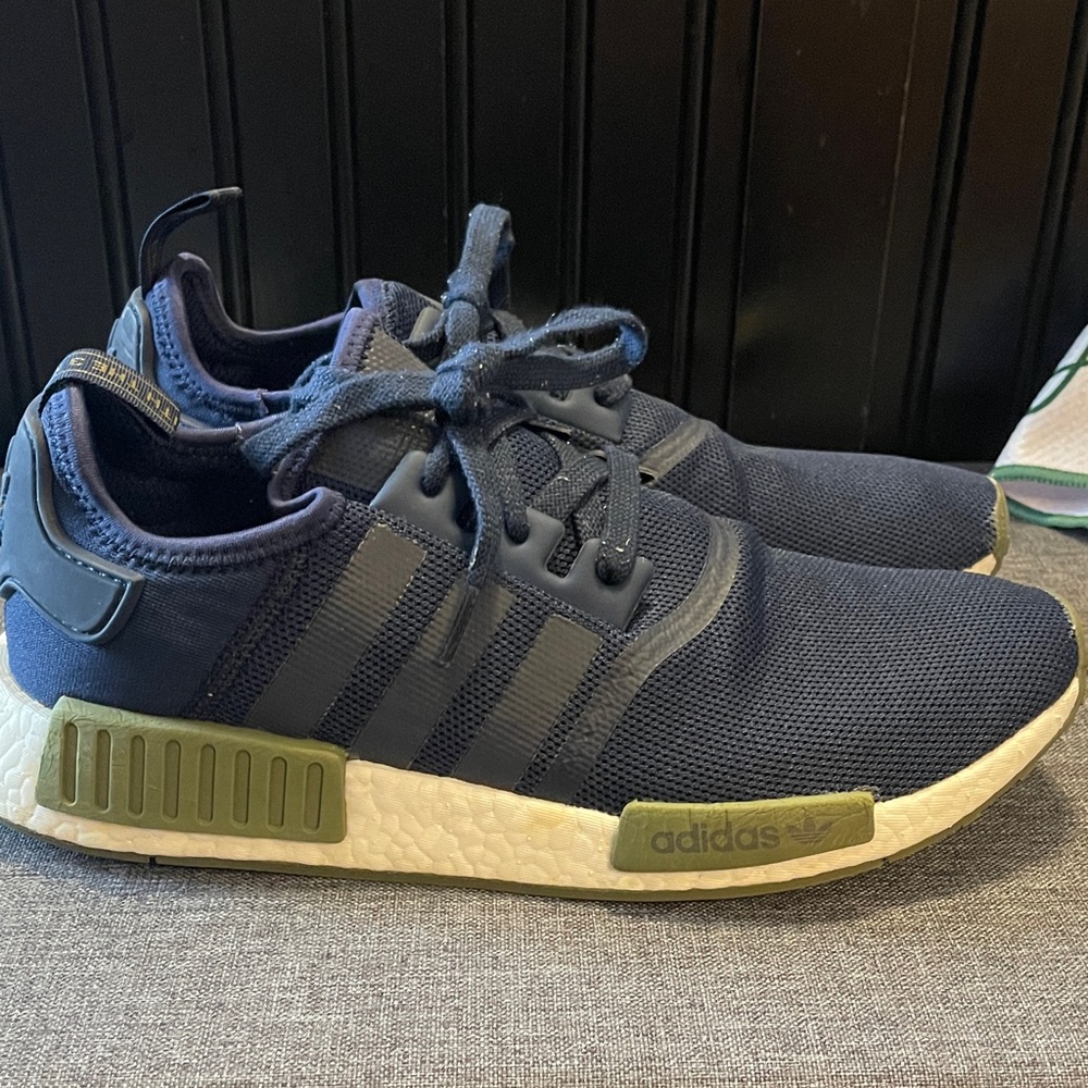 Adidas NMD Men's Dark Blue and Olive Sneakers size 11